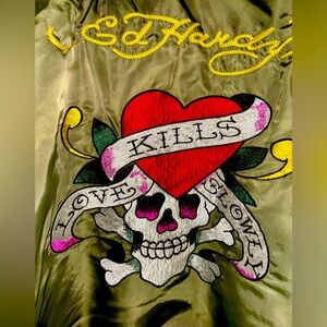 Vintage Love Kills Slowly Ed Hardy Jacket